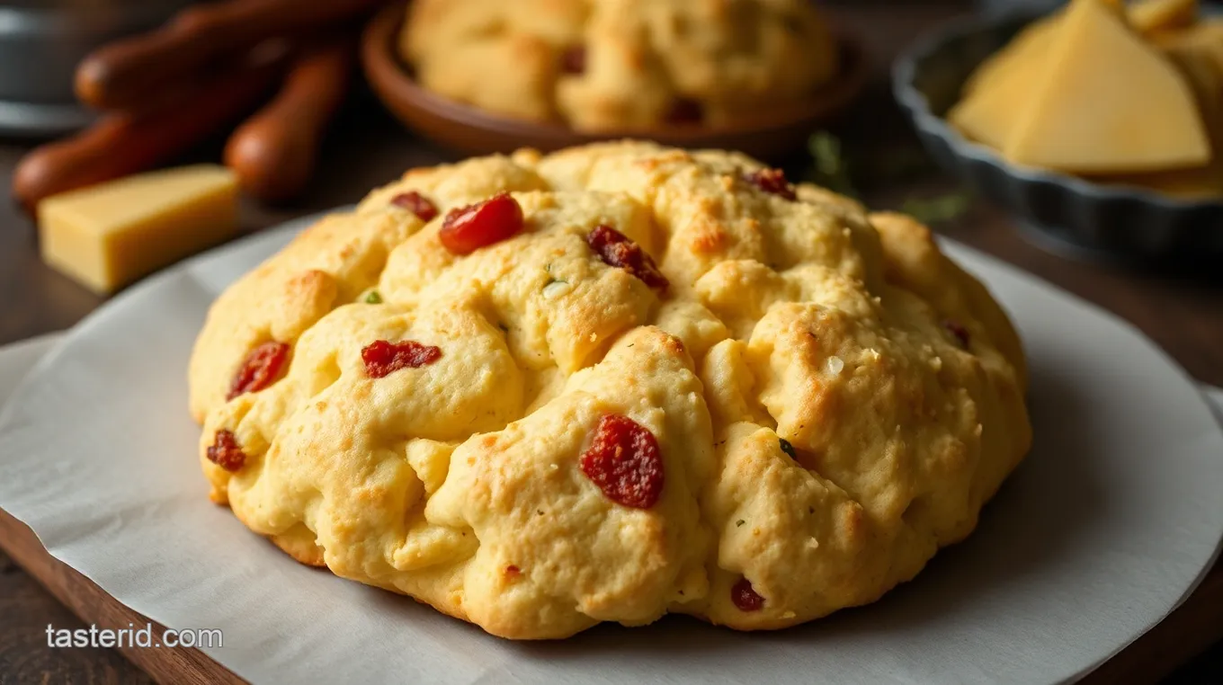 Andalusian Olive Oil Scones with Chorizo and Manchego