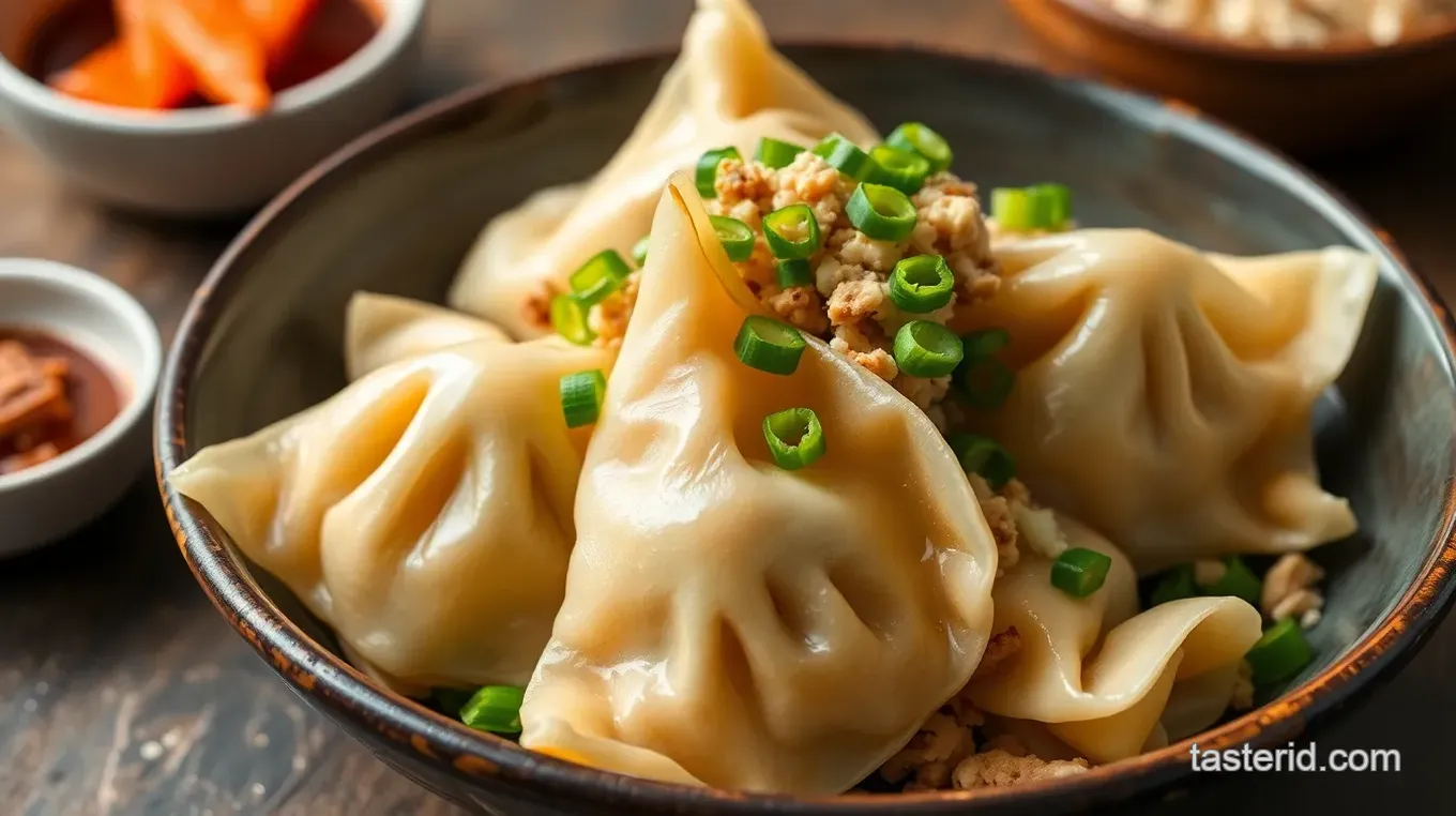 Savory Chicken and Vegetable Wontons