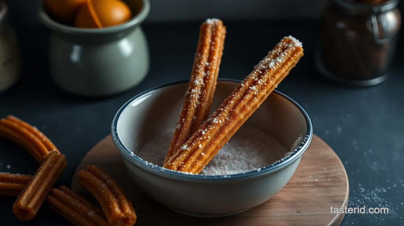 Classic Churros with Chocolate Dipping Sauce