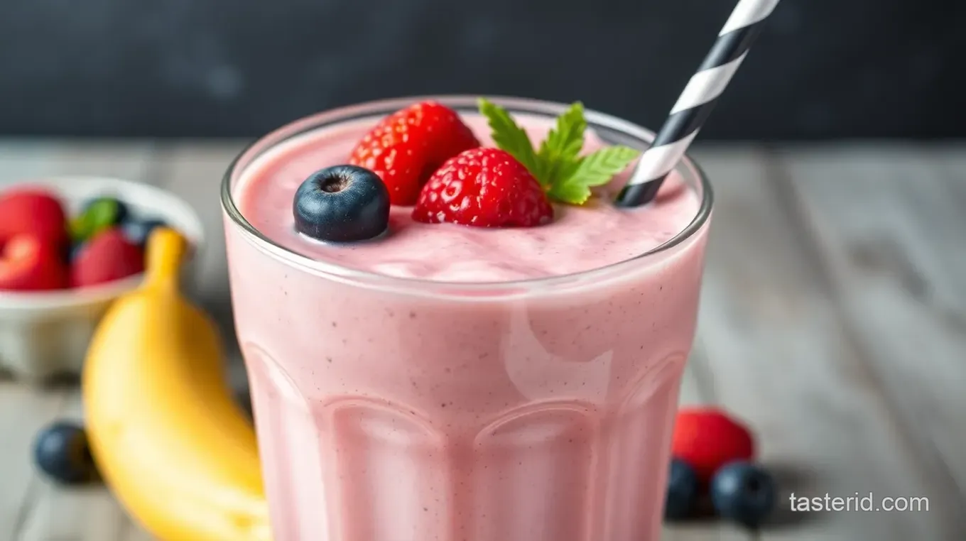 Creamy Berry Protein Shake