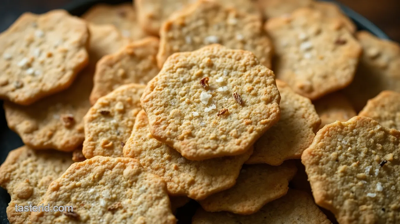 Crispy Spelt Crackers with Sea Salt and Herbs