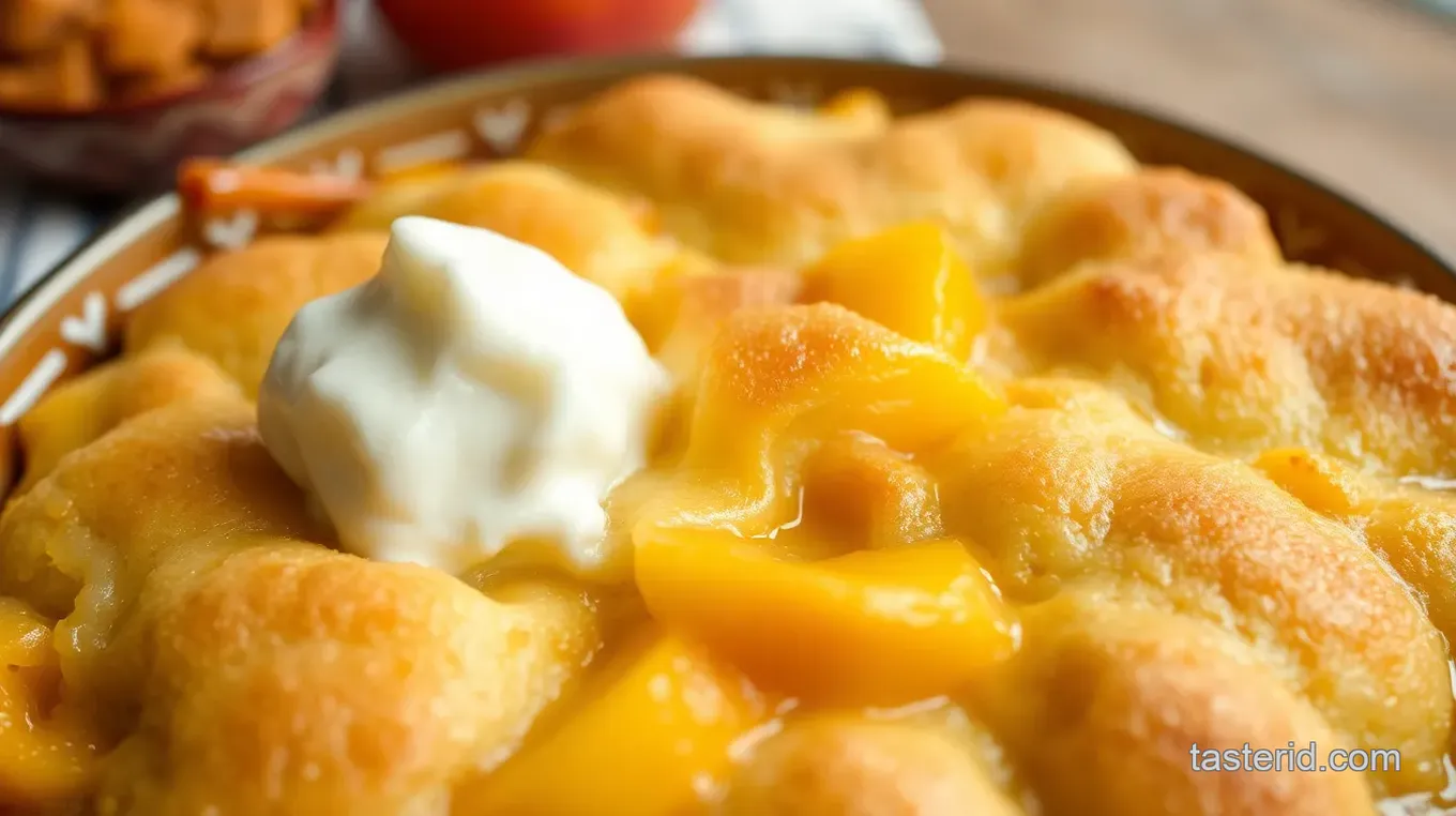 Delicious taste of home peach cobbler: Easy Southern Comfort Recipe!