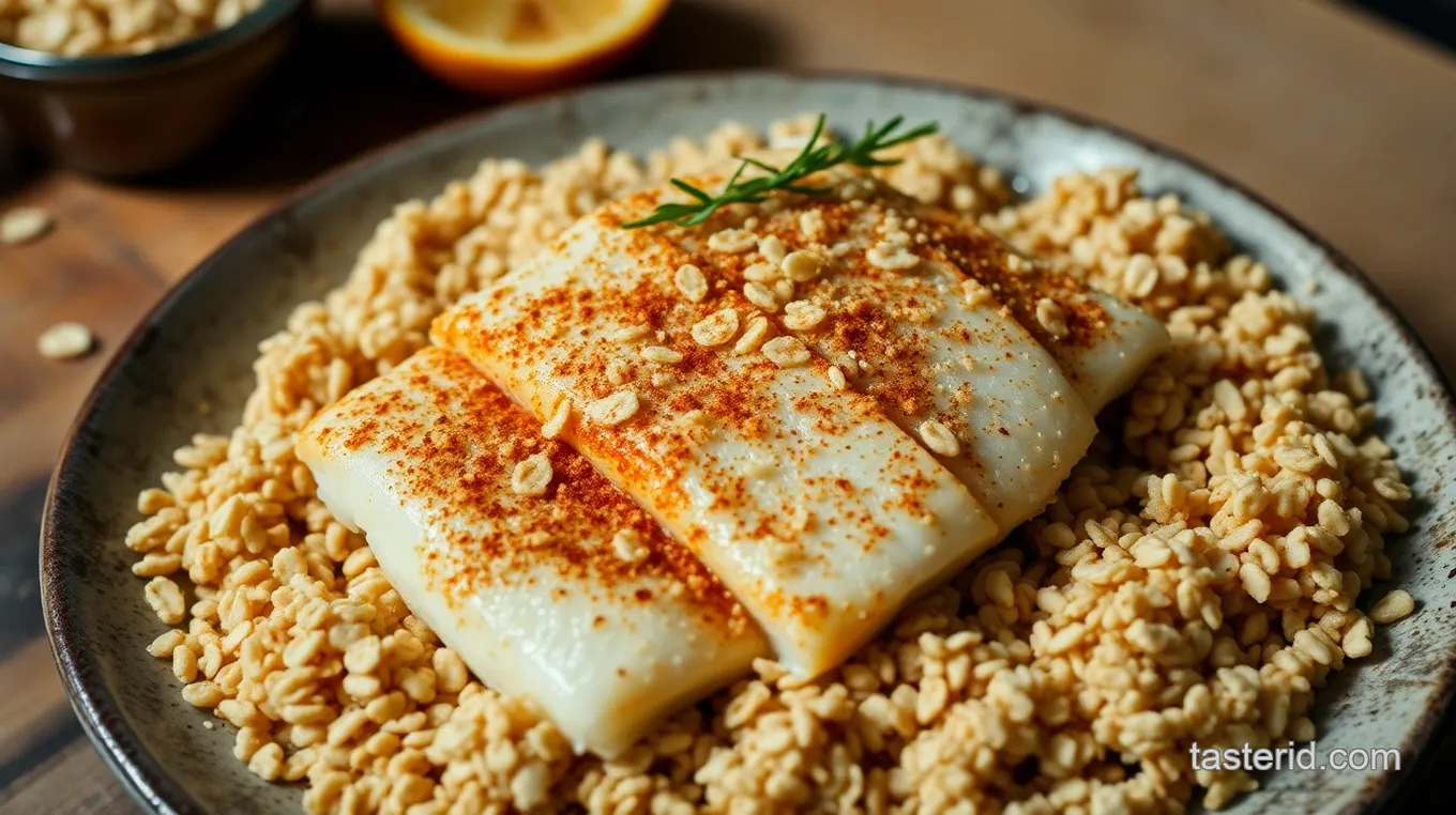 Oat Fish: Crunchy Baked Fish Fillets Coated in Oats