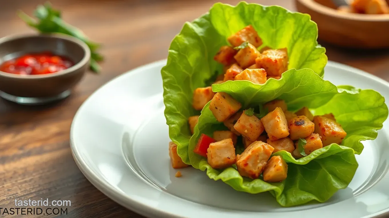 Sautéed Chicken Lettuce Wraps