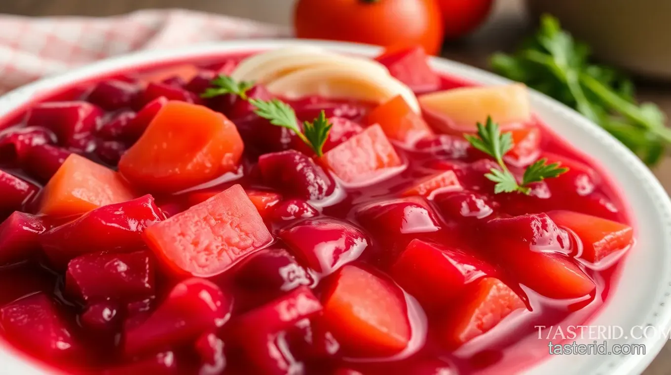 Authentic Beet Borscht