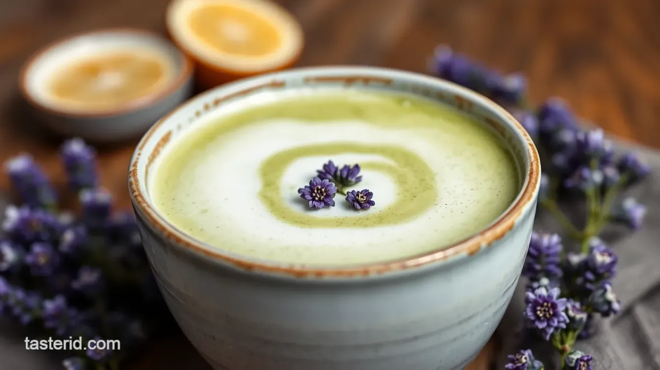 Lavender Matcha Latte