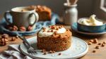 Bake Walnut Coffee Cake with Creamy Filling