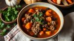 Cooked Chipotle Ground Beef Comfort Soup