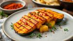 Grill Pumpkin Paneer with Tandoori Spice