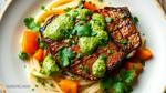 Sear Flank Steak with Fresh Cilantro Sauce