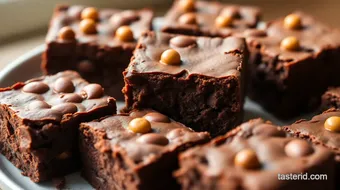 Bake Chocolate Kidney Bean Brownies Yummy! recipe card