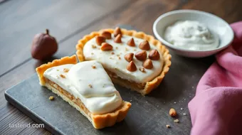 Bake Hazelnut Tart with Creamy Coconut Filling