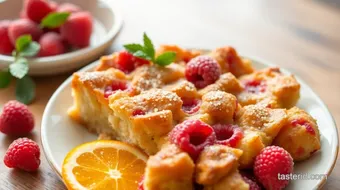 Bake Raspberry-Orange Bread Pudding Delight