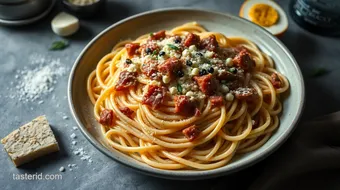 My Grandmother's Tonnarelli alla Carbonara: The Ultimate Comfort Dish recipe card