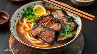 Cooked Beef Miso Ramen with Marinated Steak