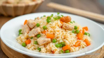 Fried Rice with Chicken - Quick Comfort Dish