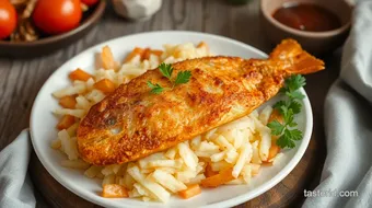 Fry Fish with Crunchy Potato Flakes