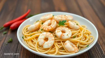 Sautéed Shrimp Pasta with Garlic Butter