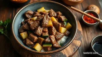 Stir-Fry Beef with Zucchini & Spice