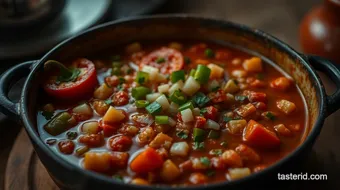 Ultimate Comfort: My Grandmother's Taste of Home Stuffed Pepper Soup recipe card