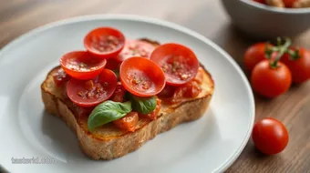 Toast Pepperoni Bruschetta - Quick & Tasty