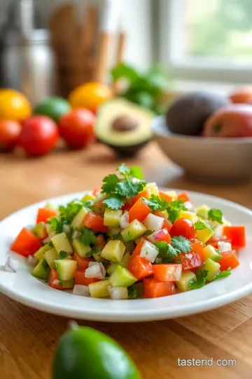 Refreshing Avocado Salsa to Combat Bitterness steps