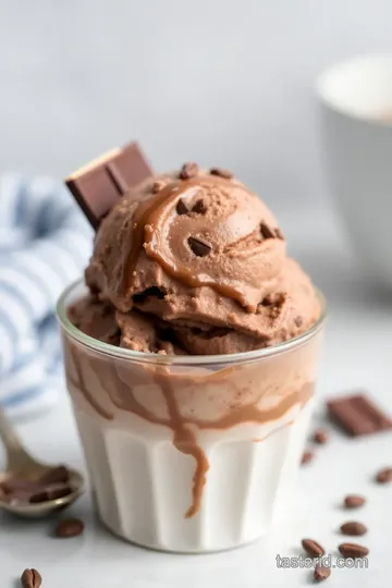 Aztec Chocolate Ice Cream presentation