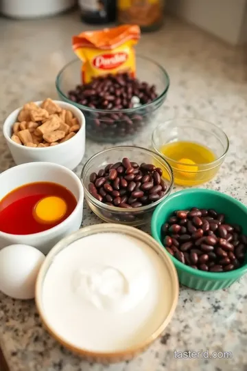 Chocolate Kidney Bean Brownies ingredients