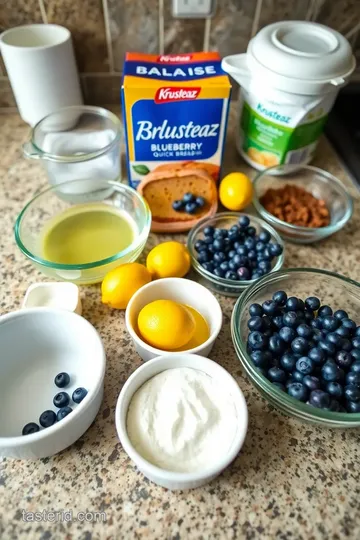 Enhanced Krusteaz Blueberry Loaf ingredients