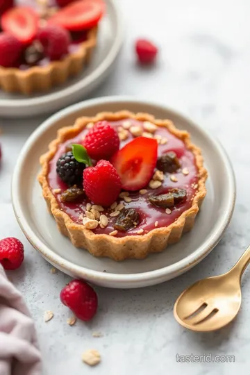 Whimsical Goji Berry Tartlet Parfait presentation