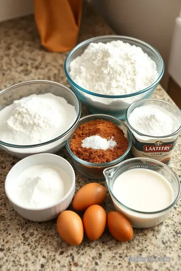 S mores Layer Cake ingredients