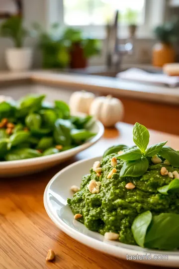 Classic Basil Pesto Sauce steps