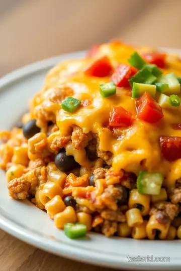 Cheesy Burrito Bake Delight presentation