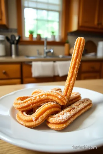 Classic Churros with Chocolate Dipping Sauce steps