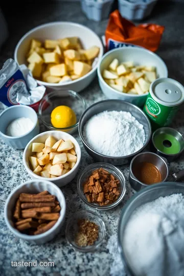 Classic Cinnamon-Maple Apple Crisp ingredients