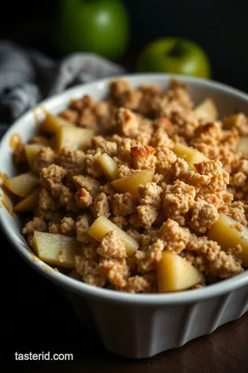 Classic Cinnamon-Maple Apple Crisp presentation