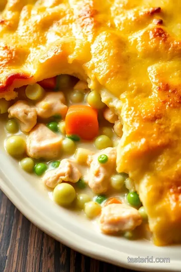 Classic Comfort: Homestyle Chicken Pot Pie presentation