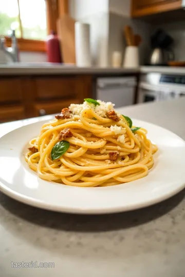 Classic Tonnarelli alla Carbonara steps