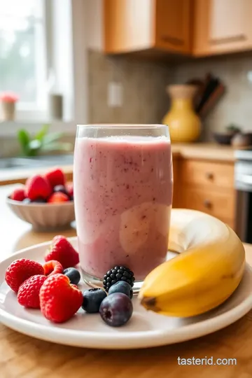 Creamy Berry Protein Shake steps