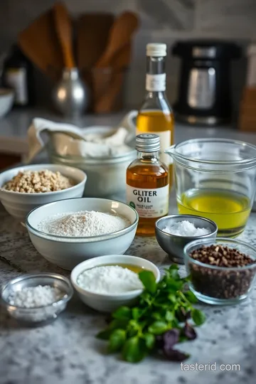 Crispy Spelt Crackers with Sea Salt and Herbs ingredients