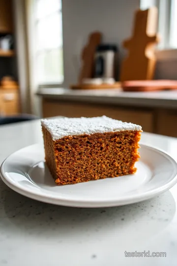 Decadent Gingerbread Slice with Cream Cheese Frosting steps