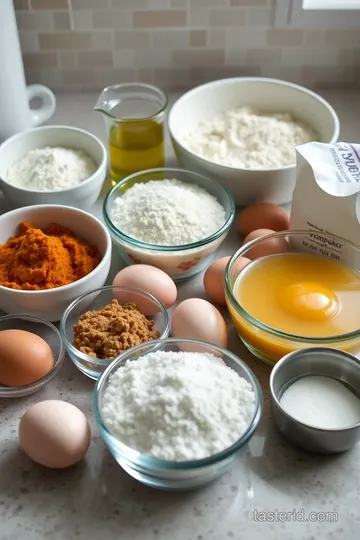 Delicious Pumpkin Squares with Cream Cheese Frosting ingredients