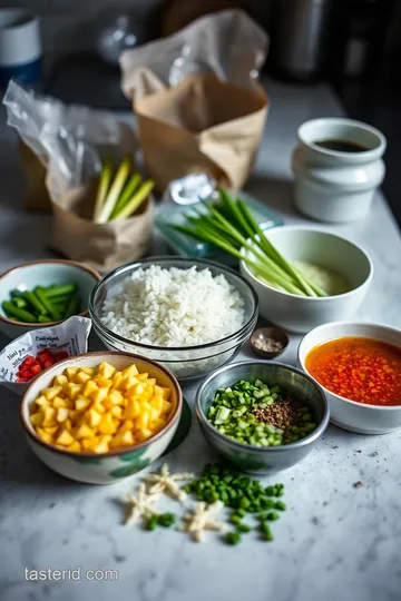 Fragrant Lemongrass Rice ingredients