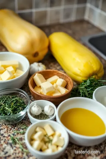 Garlic Herb Butter Spaghetti Squash Delight ingredients