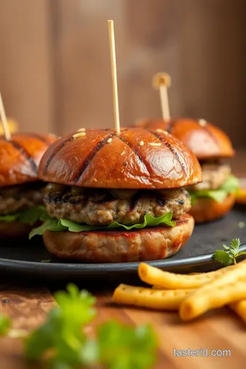 Smoky Grilled Turkey Burgers presentation