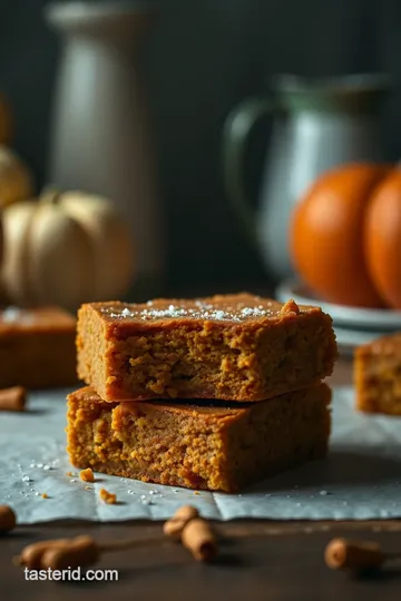 Irresistible Pumpkin Bars with Cream Cheese Frosting presentation