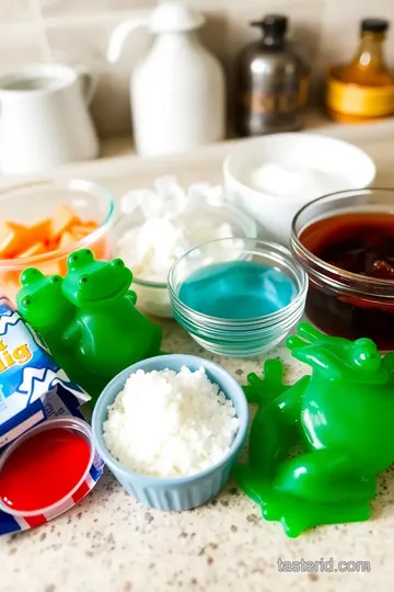 Frogs on a Log: Fun Jelly Frogs with Gummy Candy ingredients