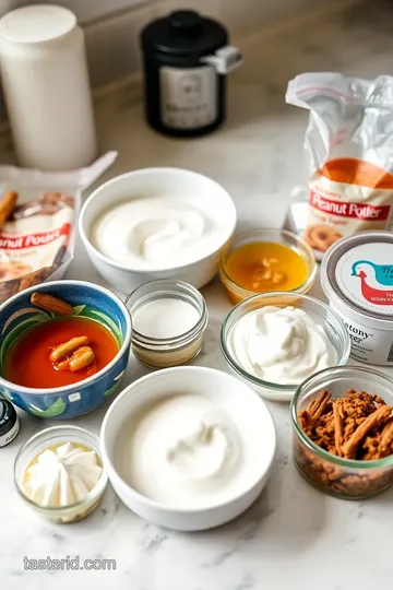 Peanut Butter Greek Yogurt Dip ingredients