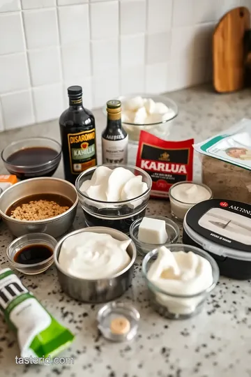 Disaronno & Kahlua Infused Tiramisu ingredients