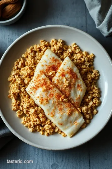 Oat Fish: Crunchy Baked Fish Fillets Coated in Oats presentation